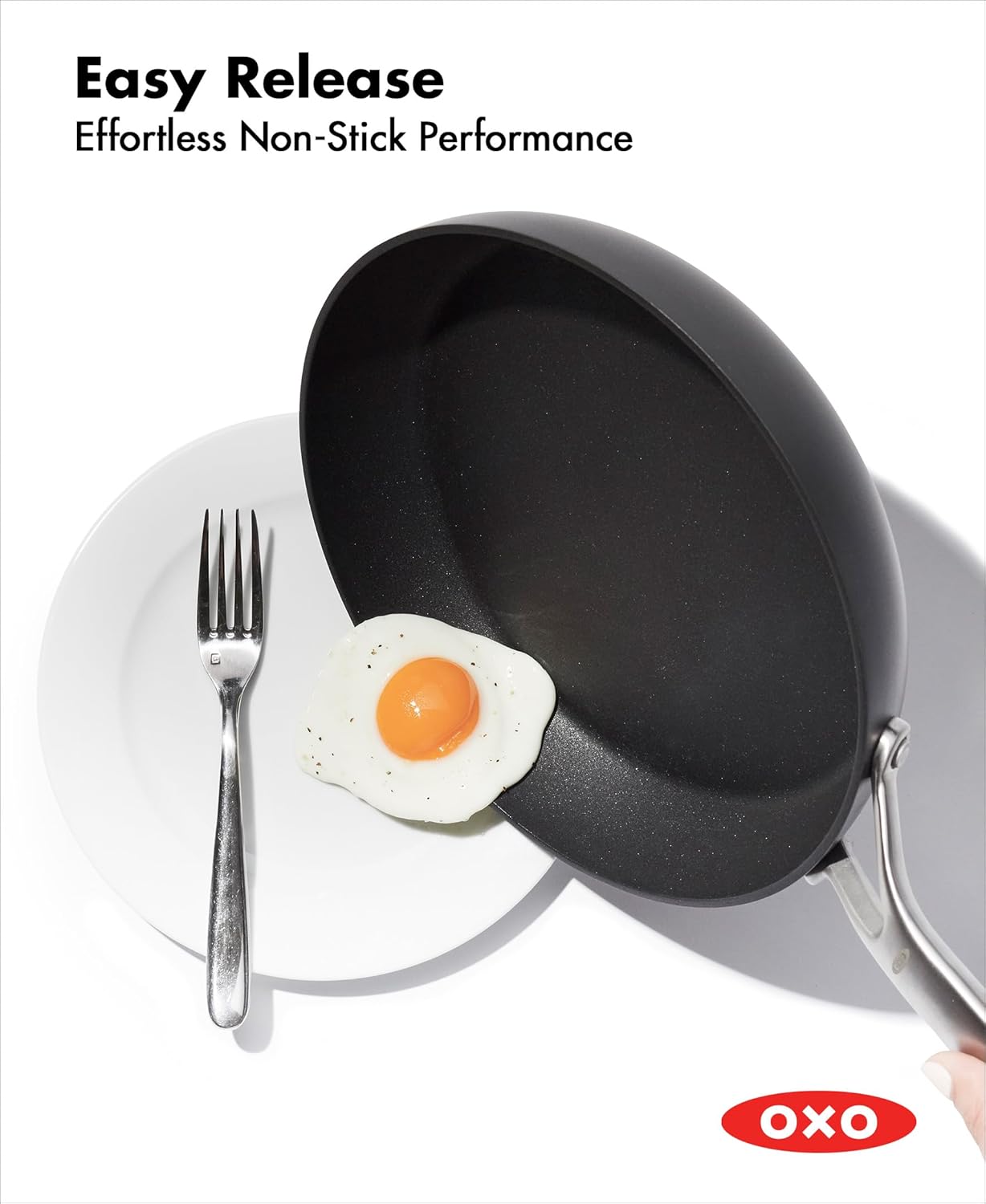 OXO CC004747-001 Professional 5 Piece Cookware Pots and Pans Set, Hard Anodized Ceramic Nonstick PFAS-Free, Black - Image 7