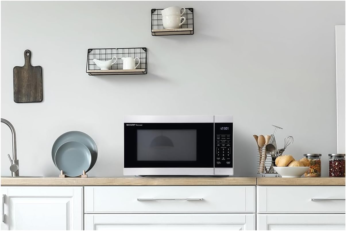 SHARP SMC1162KS Countertop Microwave Oven with Removable 12.4″ Carousel Turntable, 1000 Watt, 1.1 Cubic Feet, Stainless Steel - Image 4