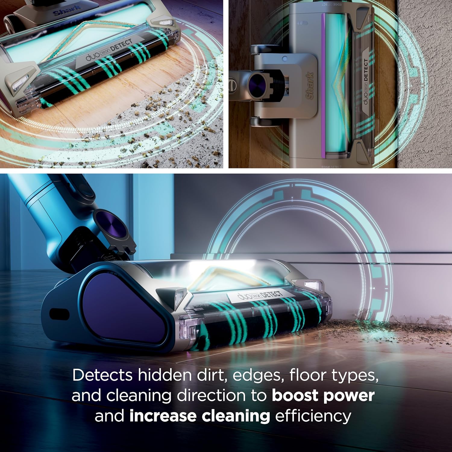 Shark Cordless Vacuum Cleaner with HEPA Filter, PowerDetect Clean & Empty, Powerful Suction, Auto-Empty System, Pet Hair Pickup, Carpets & Hardfloor, Dark Gray, IP3251 - Image 5