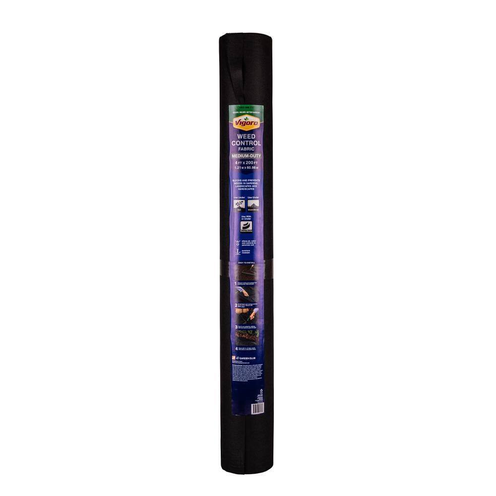 Vigoro NMV04200B 4 ft. x 200 ft. Medium Duty Point Bond Weed Barrier Landscape Fabric