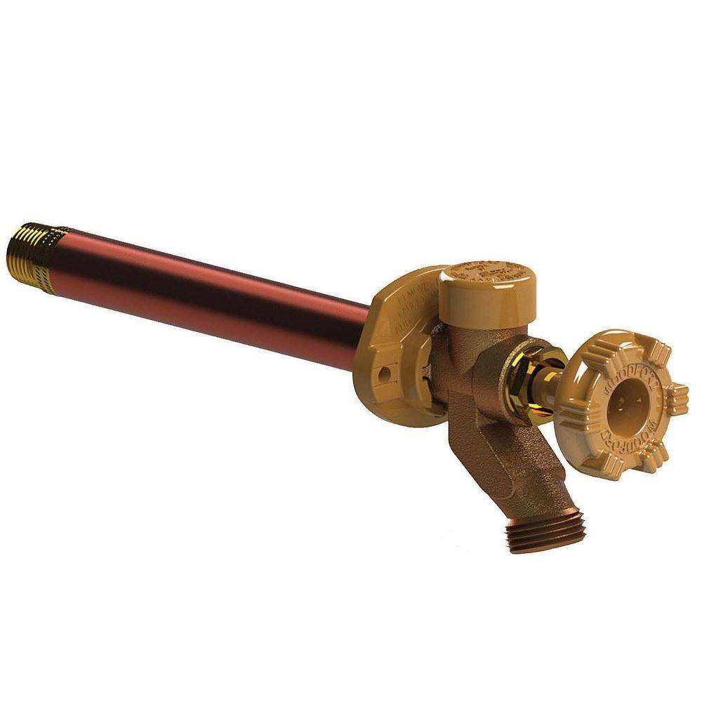 Woodford 17CP-10-MH 1/2 in. x 3/4 in. Brass Sweat x MPT x 10 in. L Freeze-Resistant Anti-Siphon Sillcock
