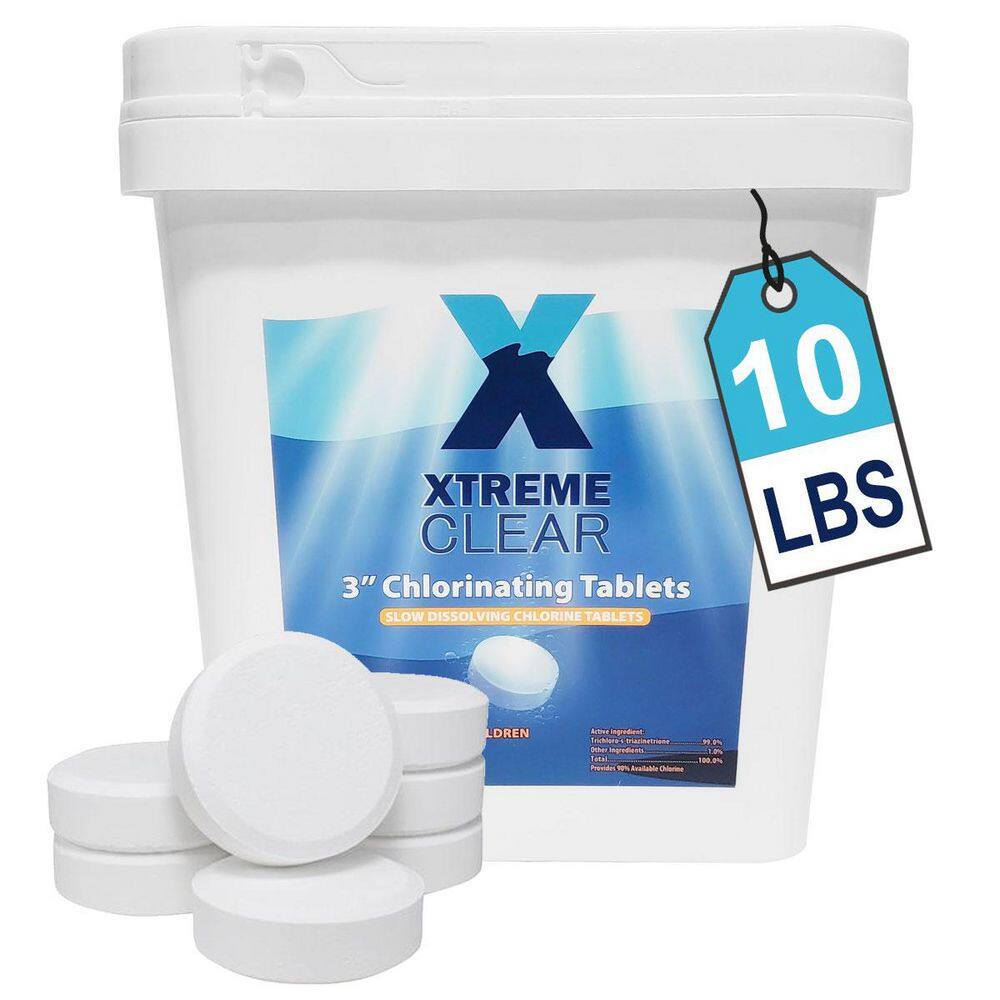 XtremepowerUS 71104-H 10 lbs. 3 in. Pool Chlorinating Individually Wrapped Tablets