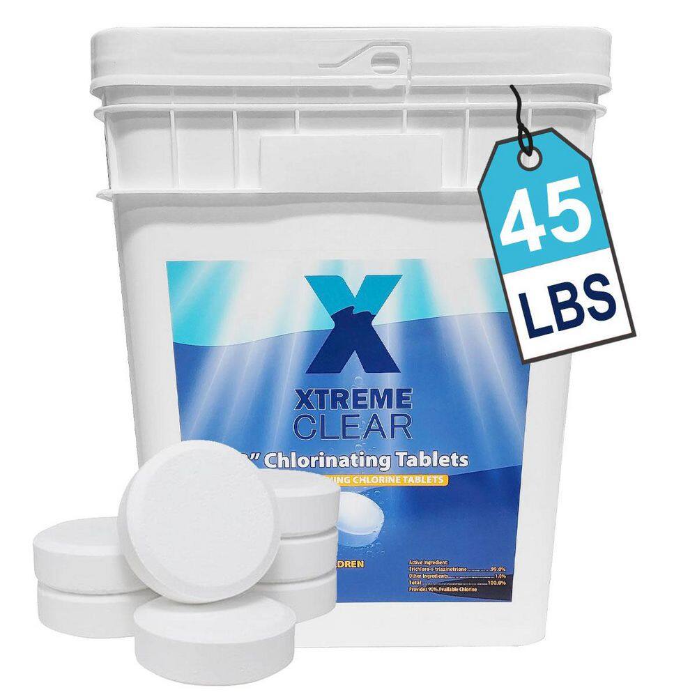 XtremepowerUS 71106 45 lbs. 3 in. Individually Wrapped Swimming Pool Chlorinating Tablets