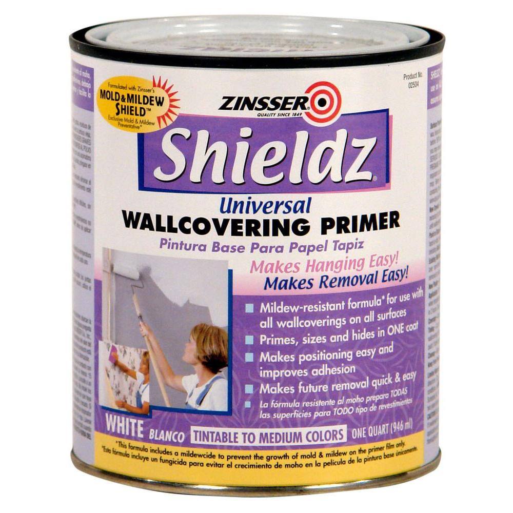 Zinsser 2504 Shieldz 1 qt. Water-Based Universal Wallcovering Primer and Sealer (6-Pack)