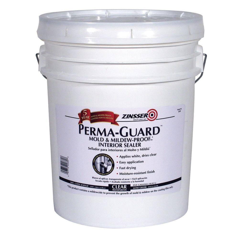 Zinsser 2680 Perma-Guard 5 gal. Clear Acrylic Mold & Mildew-Proof Interior Sealer