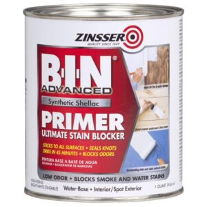 Zinsser 271009 B-I-N Advanced 1 qt. White Synthetic Shellac Interior/Spot Exterior Primer and Sealer (4-Pack)