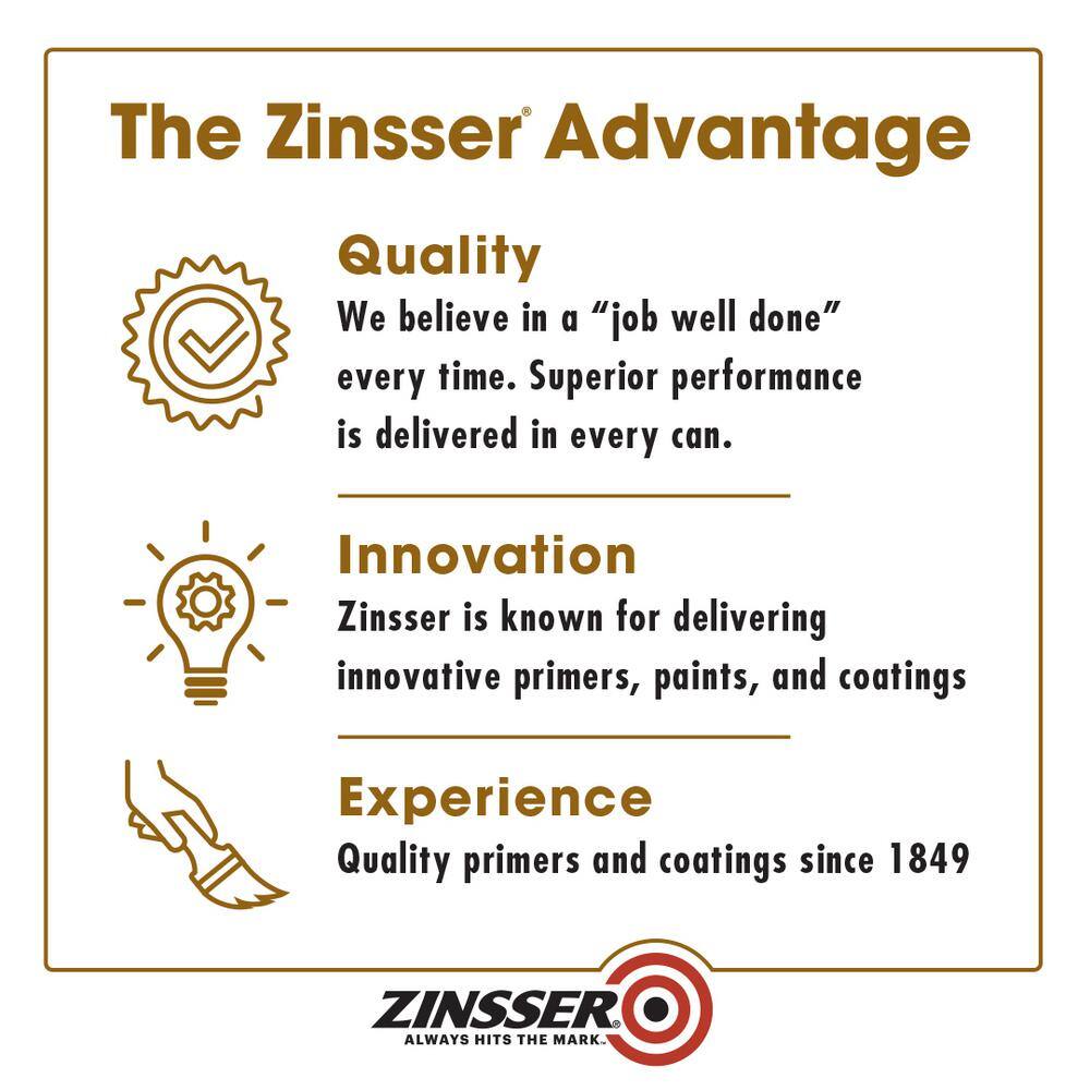 Zinsser 271450 Cover Stain 5 gal. White Low VOC Classic Oil-Based Interior/Exterior Primer and Sealer - Image 8