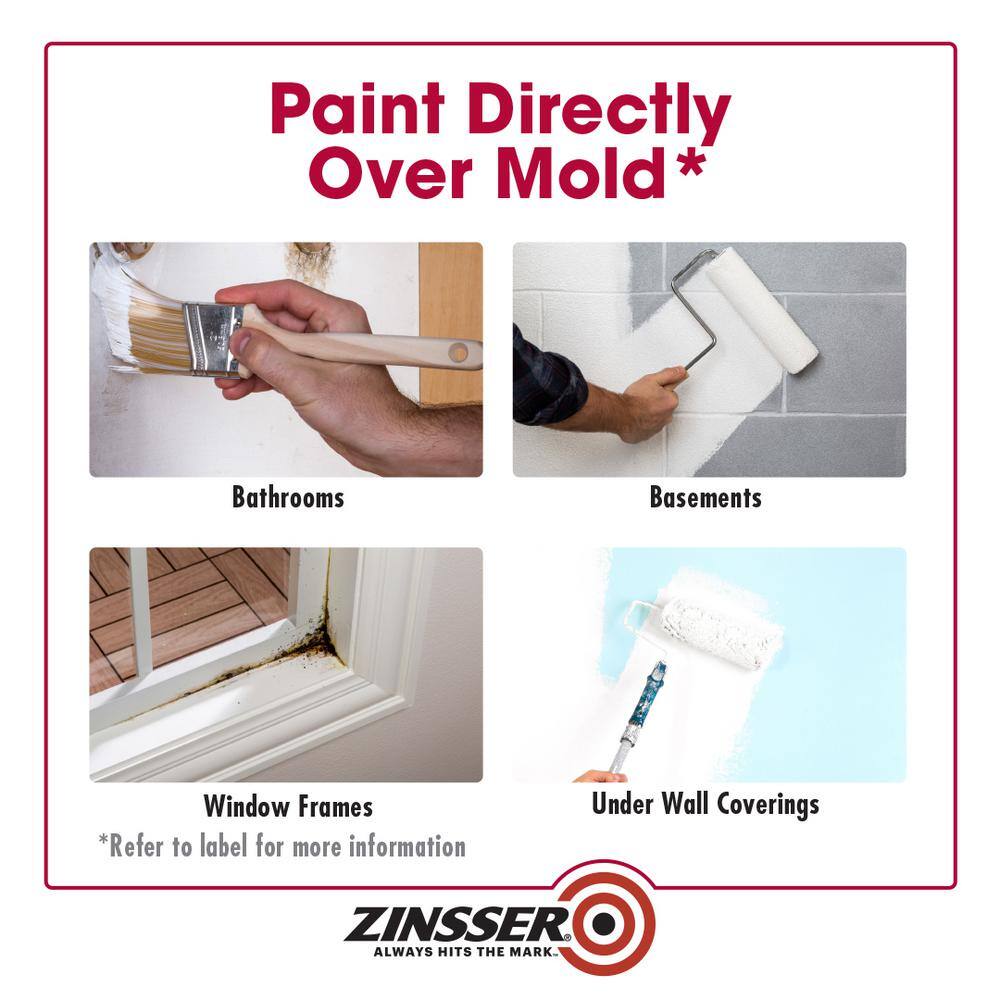 Zinsser 276049 1 gal. Mold Killing Interior/Exterior Primer - Image 4