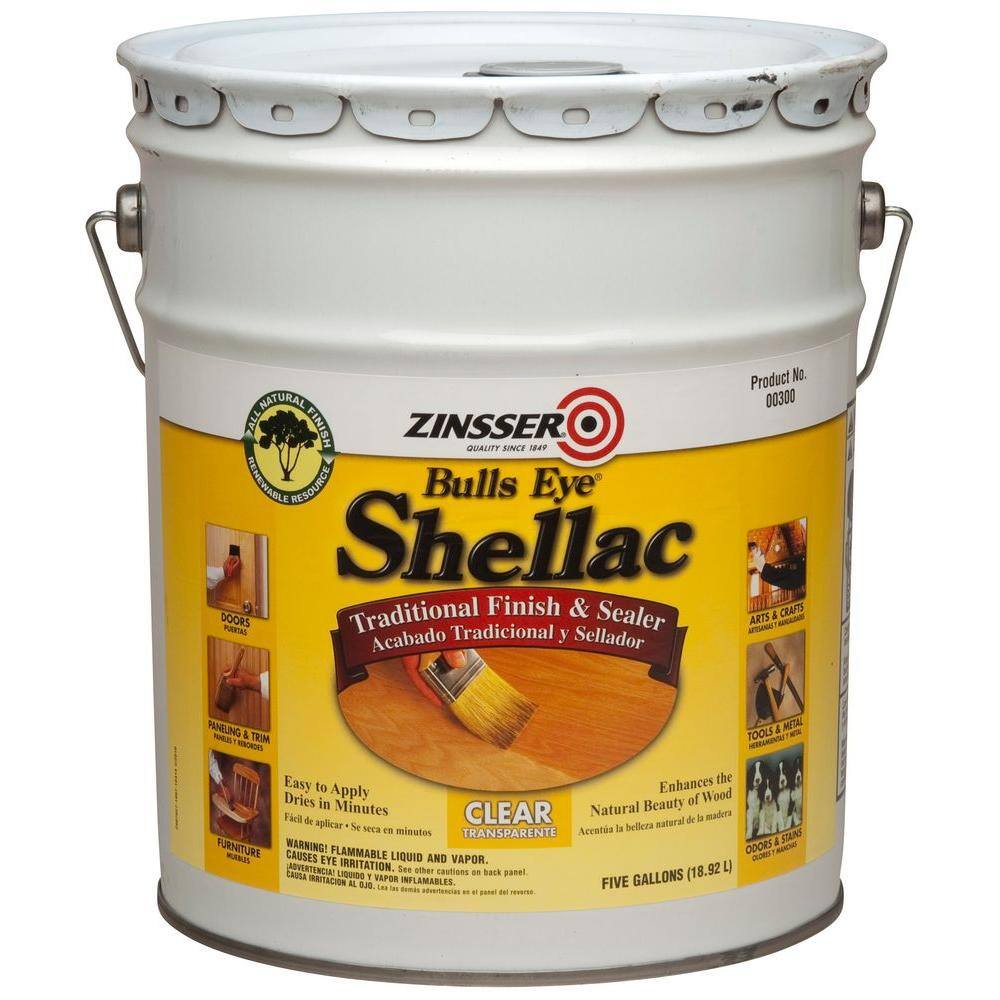 Zinsser 5 gal. Clear Shellac Traditional Finish and Sealer