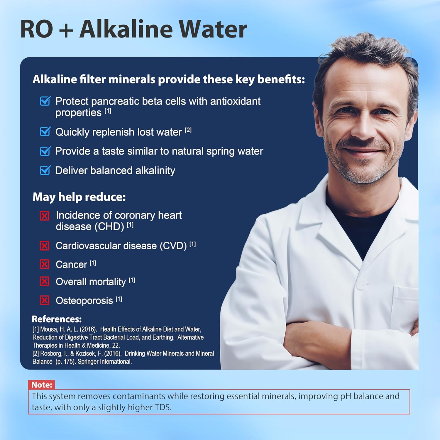 iSpring RCC7P-AK-BLK 6-Stage Alkaline Reverse Osmosis System with Booster Pump, RO Water Filtration System - Image 5