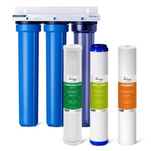 iSpring WCB32C-KS Heavy Metals Whole House Water Filter System, Reduces Lead, Chloramine, PFAS, Chlorine, Sediments