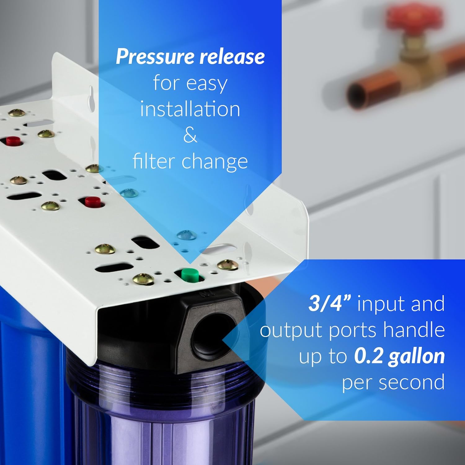 iSpring WCB32C Whole House Water Filter System, Highly Reduces up to 99% Chlorine, Sediment, Taste, Odor - Image 7