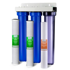 iSpring WCB32C Whole House Water Filter System, Highly Reduces up to 99% Chlorine, Sediment, Taste, Odor