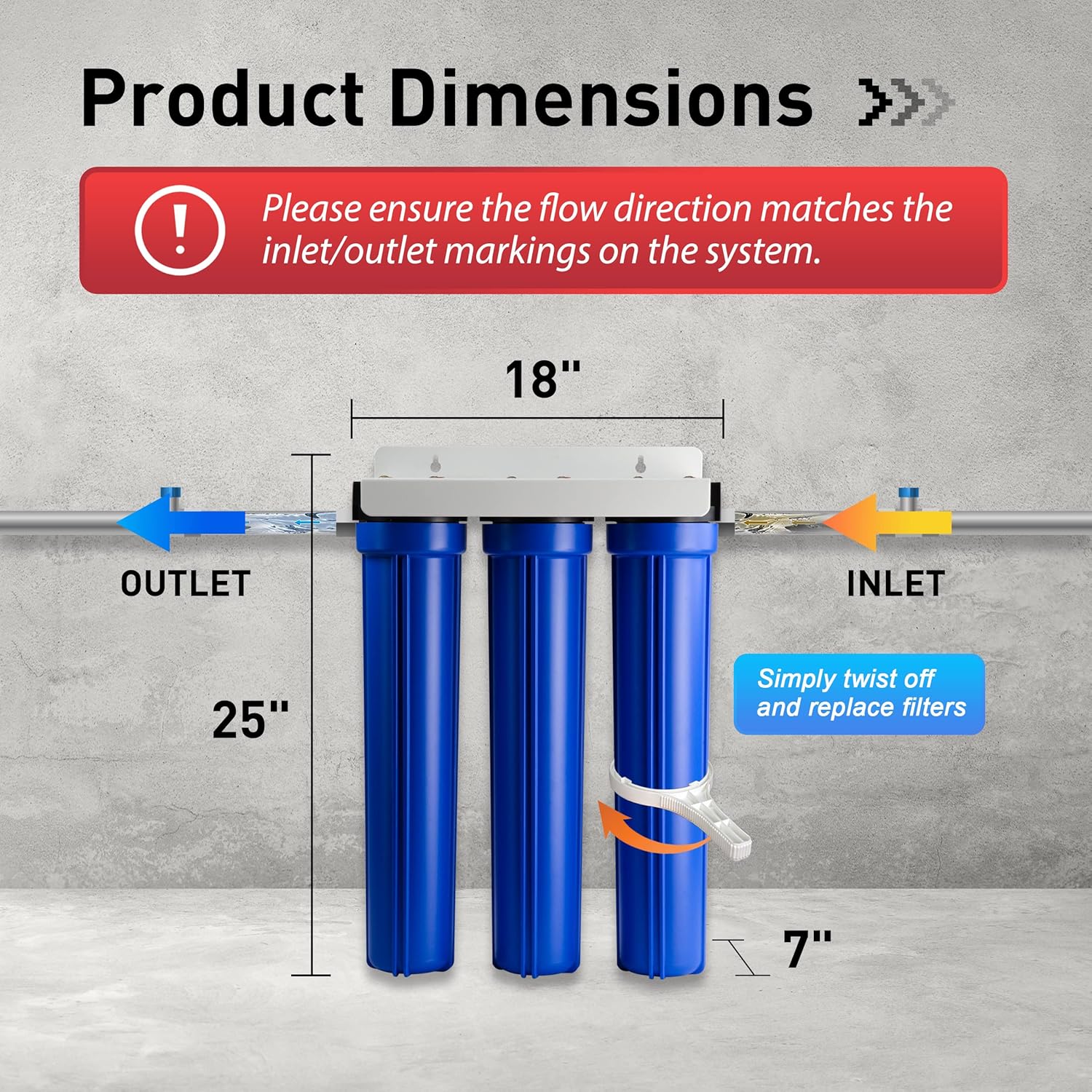 iSpring WCB32O Whole House Water Filter System, Highly Reduces up to 99% Chlorine, Sediment, Taste, Odor - Image 8