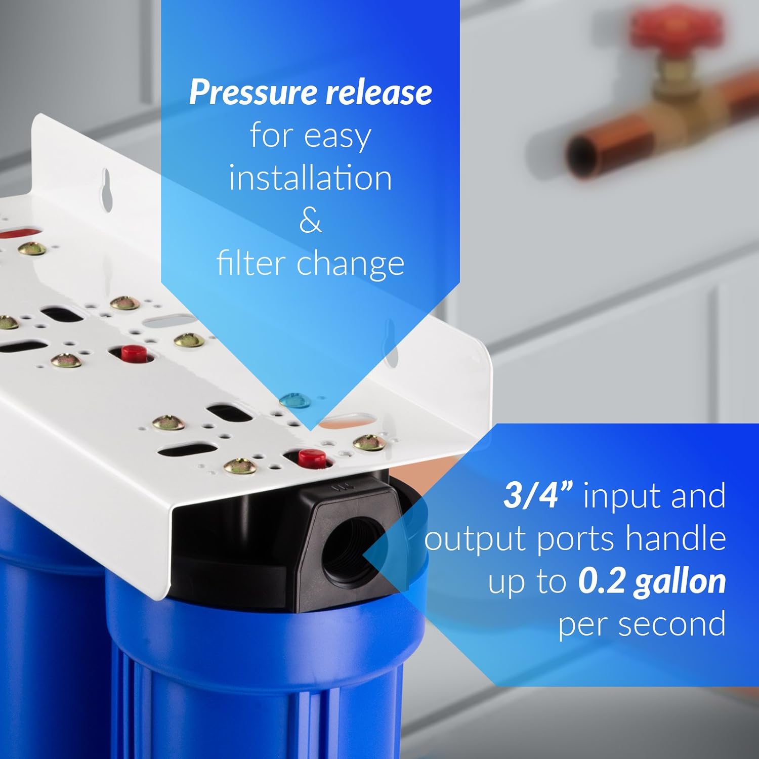 iSpring WCB32O Whole House Water Filter System, Highly Reduces up to 99% Chlorine, Sediment, Taste, Odor - Image 7