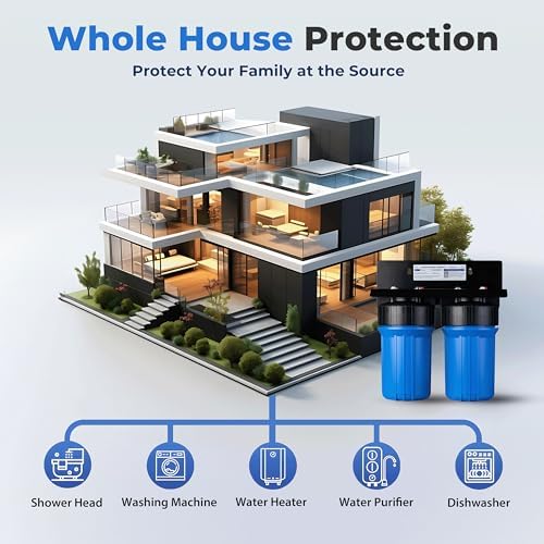 iSpring WGB21B-CPB 2-Stage Whole House Water Filtration System Reduces Arsenic, Cadmium, Mercury, Sediments - Image 3