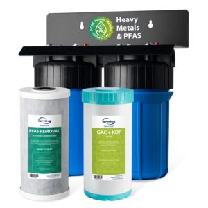 iSpring WGB21B-PFKS PFAS & Heavy Metals Whole House Water Filter System, SGS-Tested to Reduce 99% PFAS