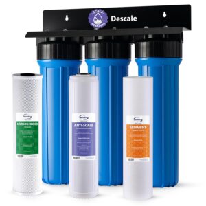 iSpring WGB32B-DS Anti-Scale Whole House Water Filter System w/Sediment, Polyphosphate, and Carbon Block Water Filters