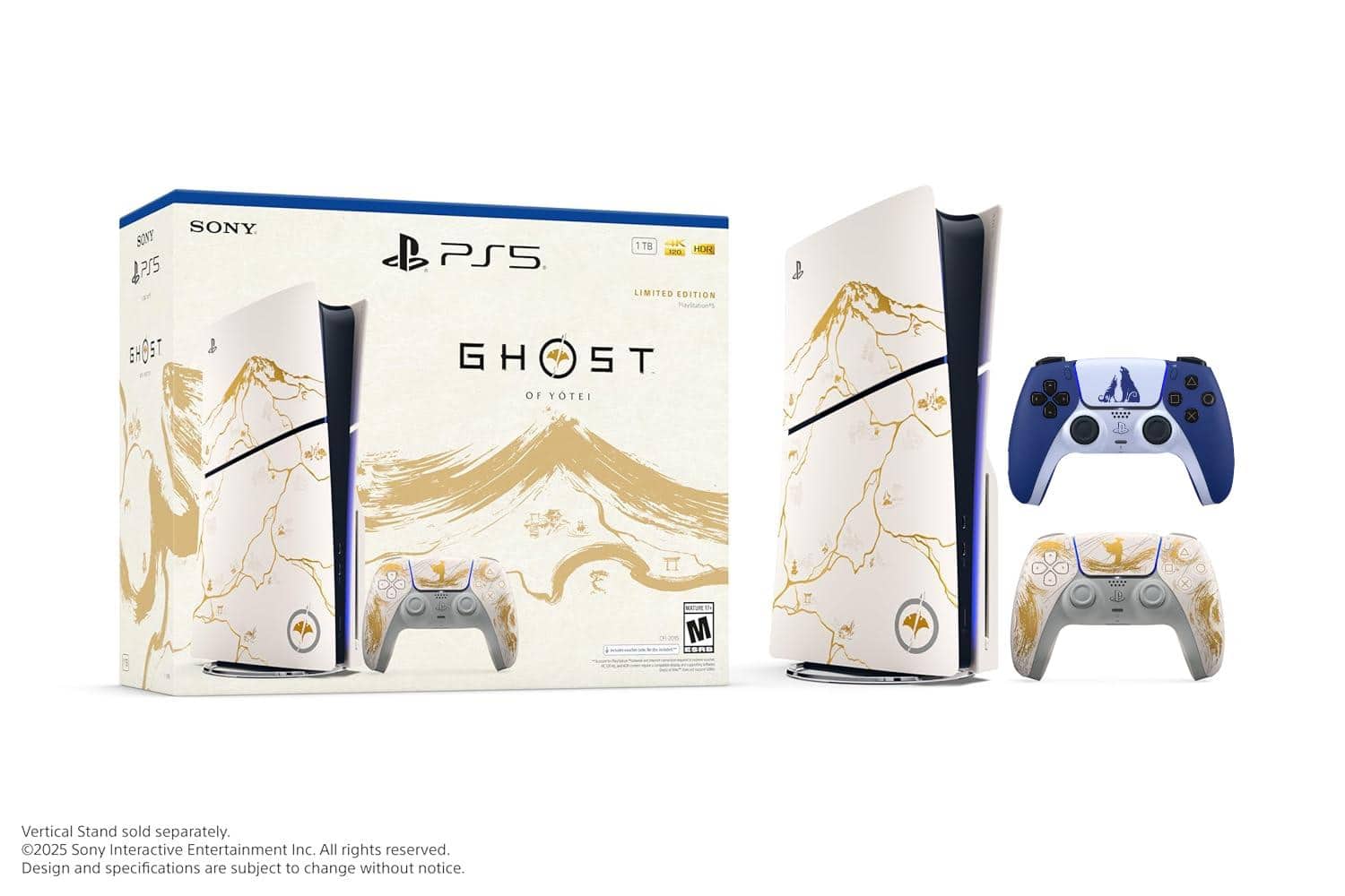 PS5 Console Ghost of Yōtei Bundle w/controller God of War Ragnarok Limited Edit - PlayStation 5