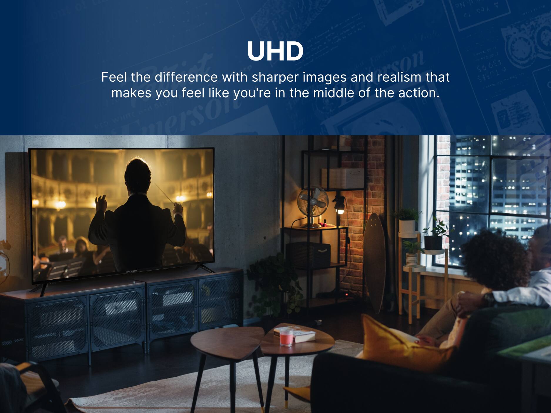 Emerson - ETS-5000KA 50" Class 4K UHD Smart TV with Full HDR, Ultra HD 2160p LED Display, Built-in Digital Tuner, HDMI/USB - Image 5