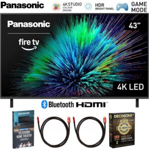 Panasonic - 43" W70 Series LED 4K UHD Smart Fire TV (2025) with 26 Month Extended Warranty Protection Plan Bundle