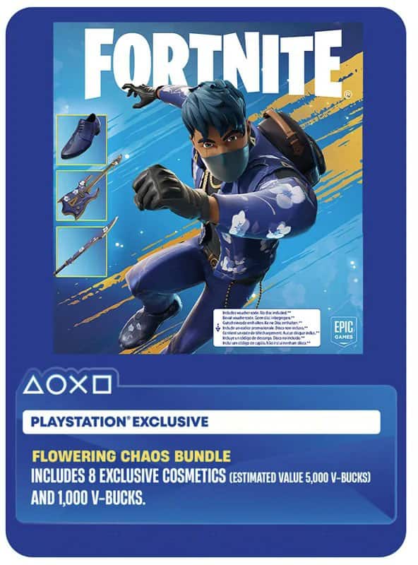 PlayStation 5 Digital Fortnite Flowering Chaos Bundle with Extra Controller and MightySkins Code - PlayStation 5 - Image 4