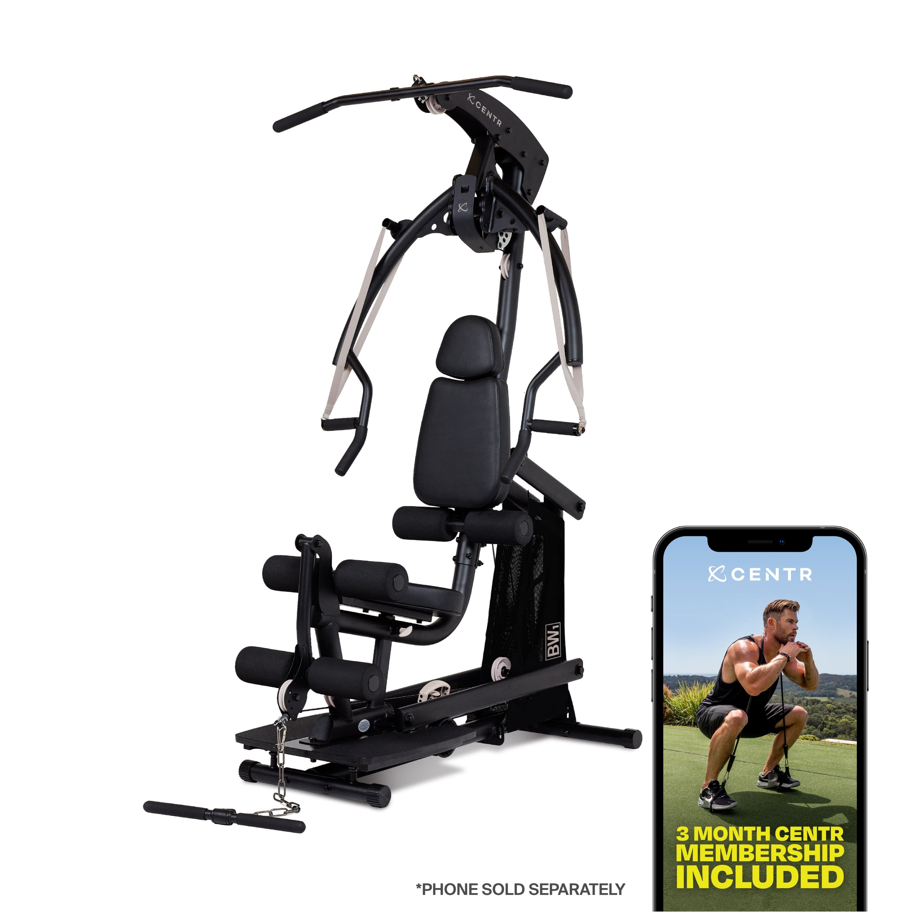 Centr - Body Weight Home Gym Machine - Black
