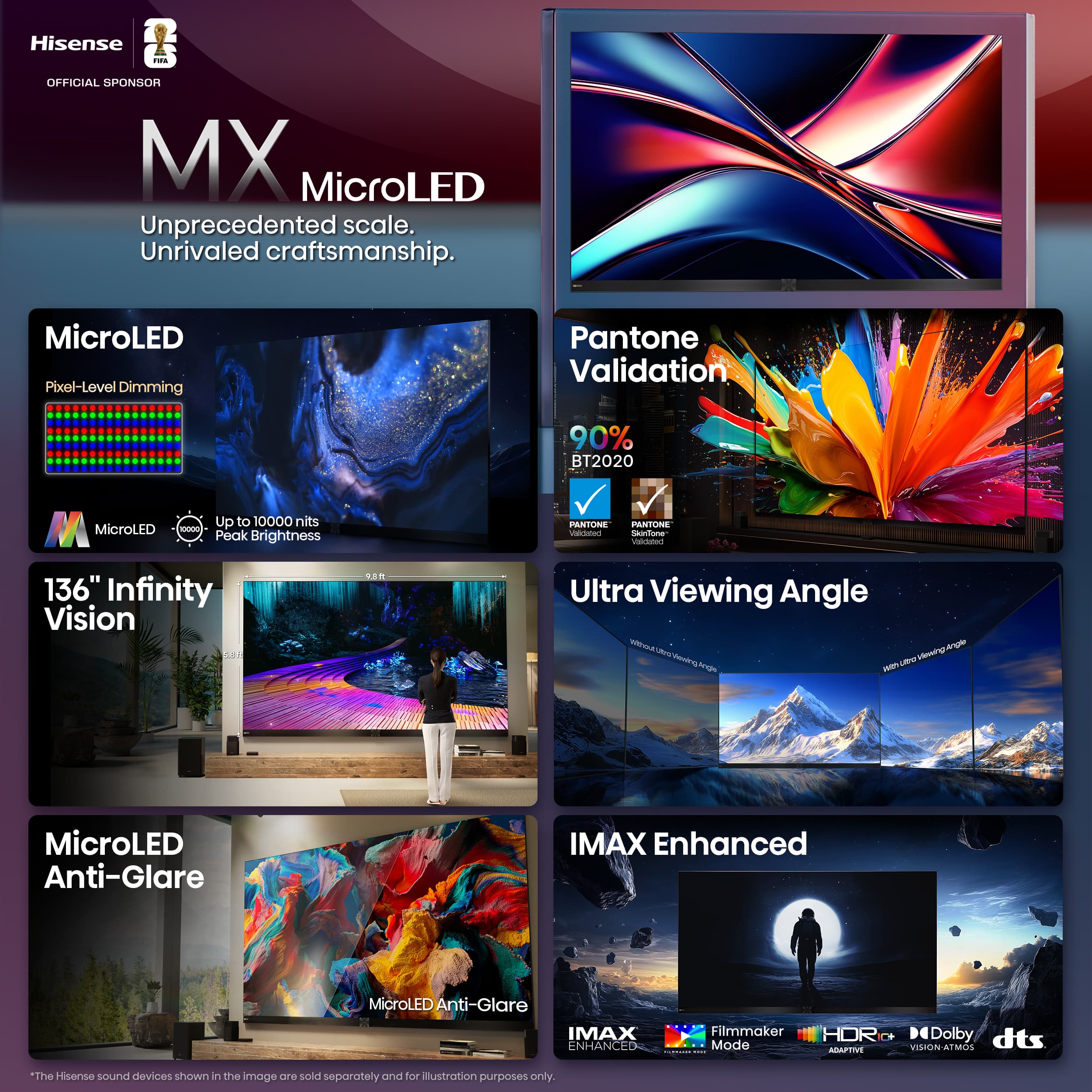 Hisense - 136" Class MX Micro-LED Series UHD 4K VIDAA TV Smart Display (2025) - Image 5