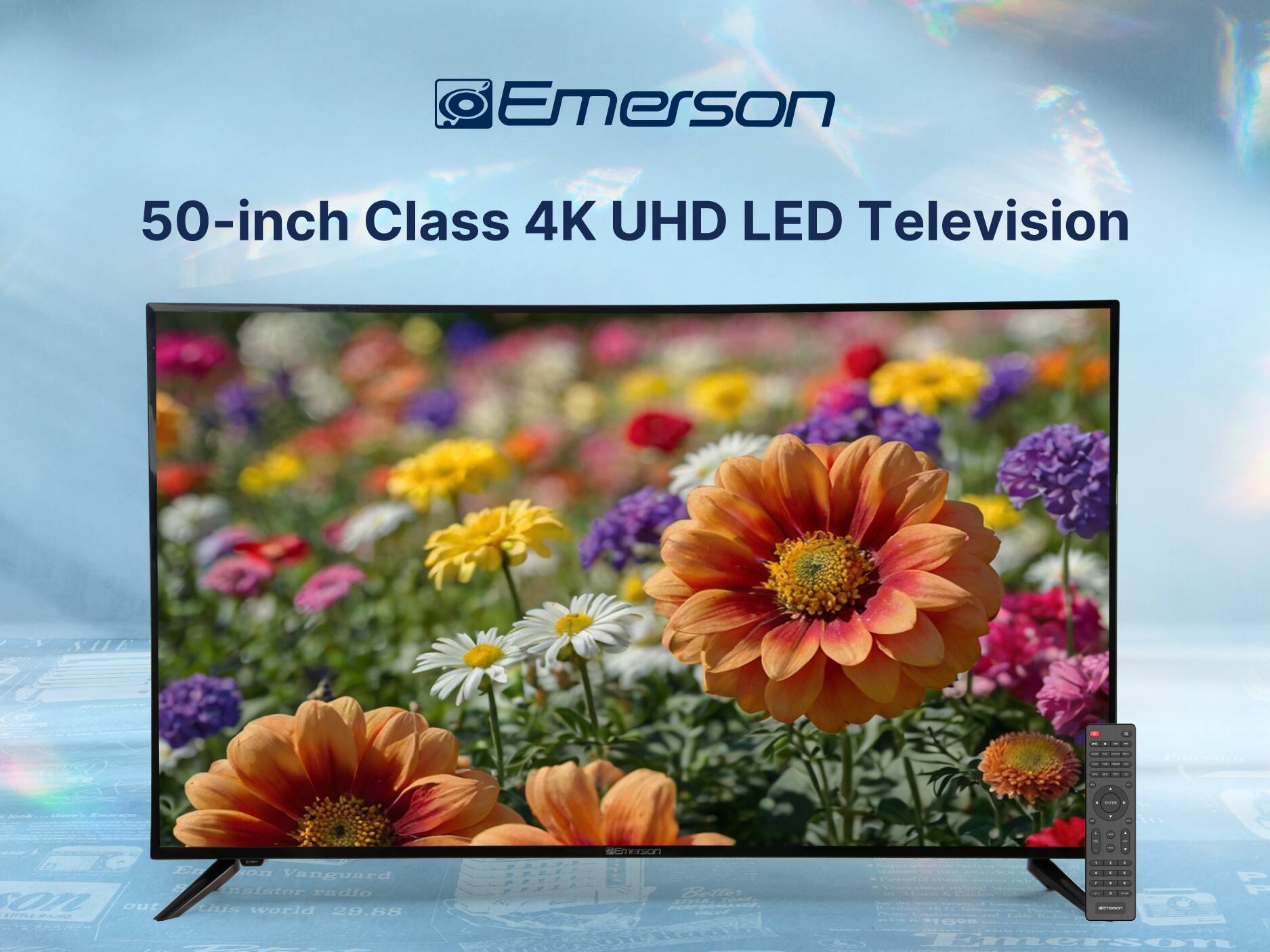 Emerson - ETS-5000KA 50" Class 4K UHD Smart TV with Full HDR, Ultra HD 2160p LED Display, Built-in Digital Tuner, HDMI/USB - Image 2