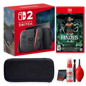 Switch 2 Video Game System Bundle With Carrying Case + Cleaning Kit + Hades II - Nintendo Switch 2 Edition - Nintendo Switch 2