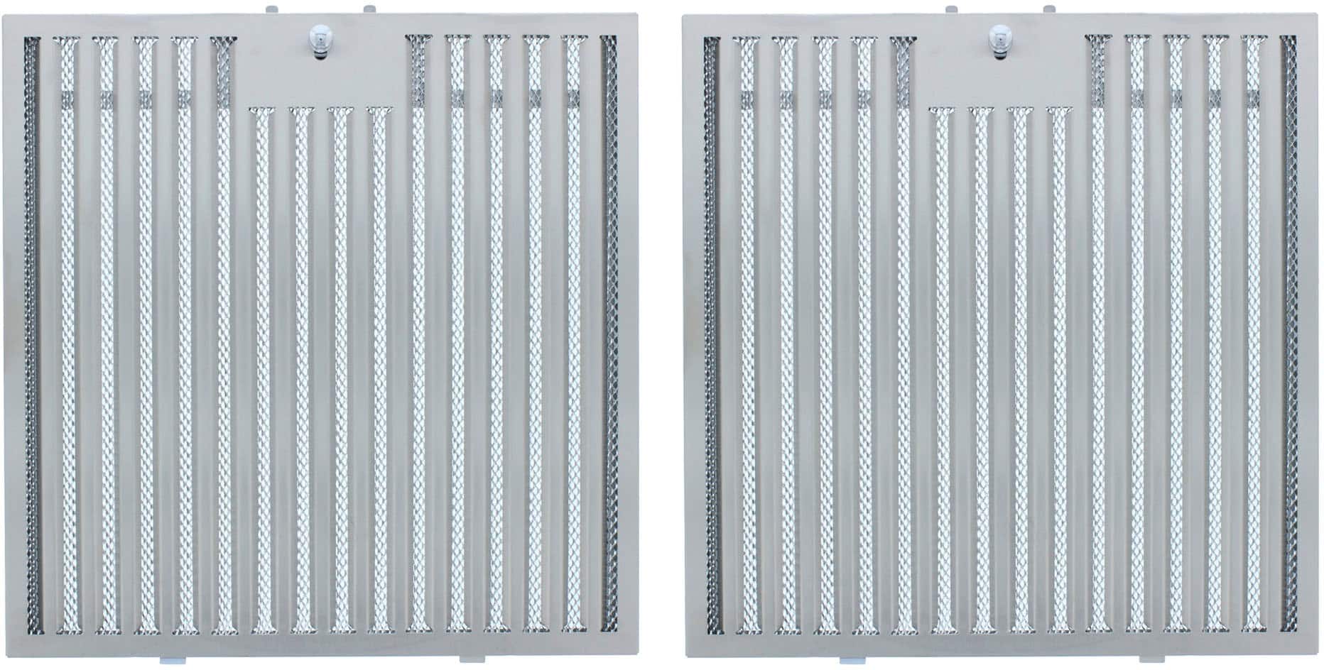 Zephyr - Hybrid Baffle Filter Kit for Range Hoods - Stainless Steel