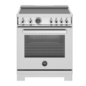 Bertazzoni - 30" Professional Series range - Electric self clean oven - 4 induction zones - Stainless Steel