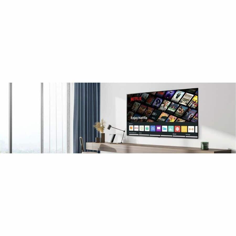 LG - 43UK660H0UA 43" Smart LCD TV - 4K UHDTV - High Dynamic Range (HDR) - Charcoal Gray - HDR10 Pro, HLG - Netflix - Image 4