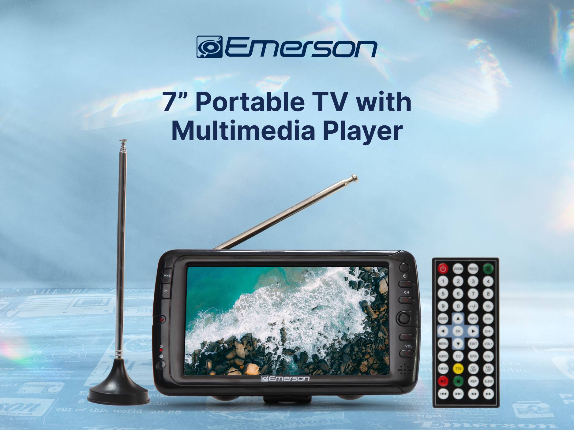 Emerson - ET-7000 7" Portable TV with Multimedia Player - Image 2
