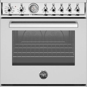 Bertazzoni - 30" Professional Series range - Electric oven - 5 aluminum burners - Stainless Steel