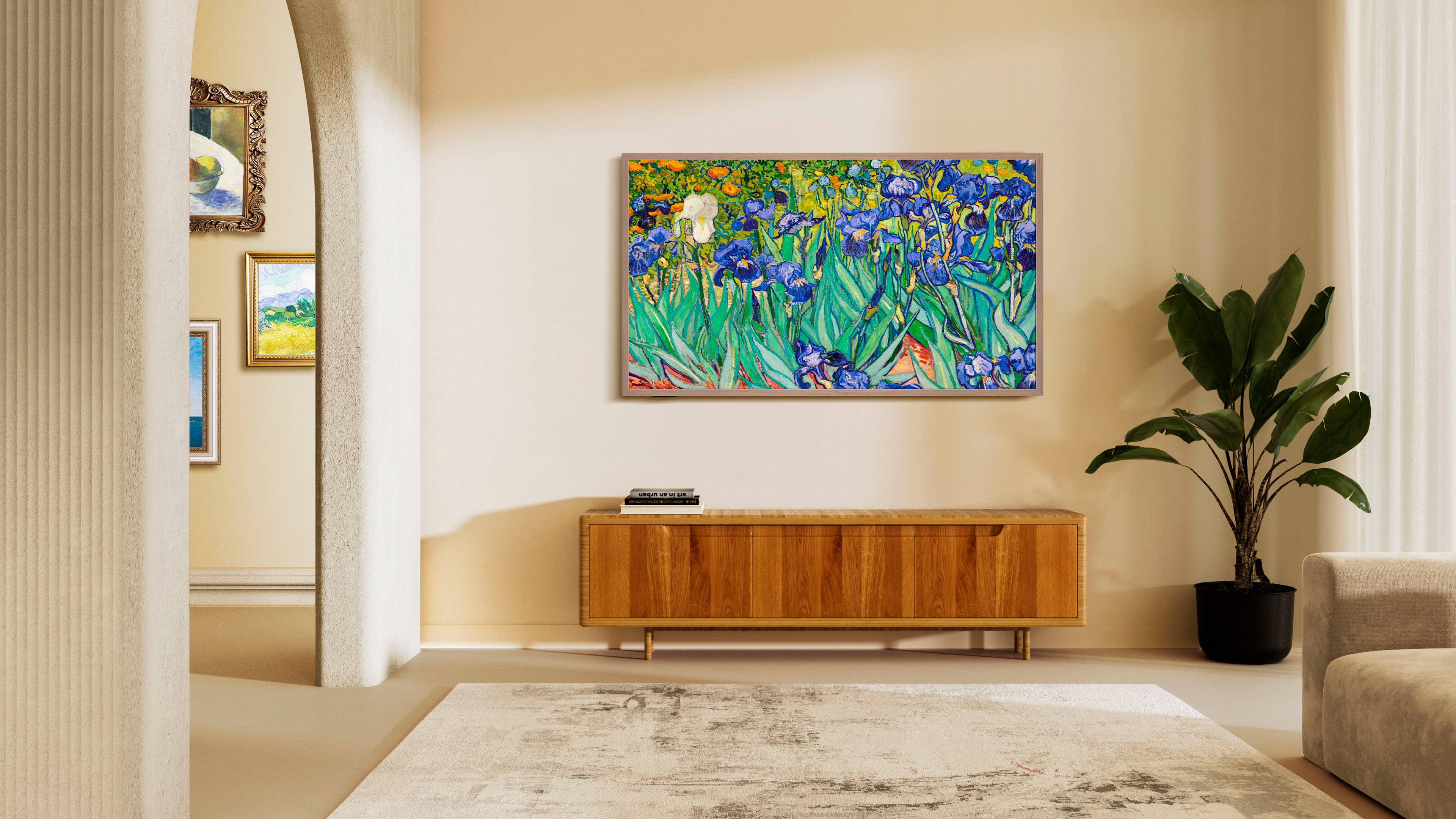 Hisense - 55" Class S7 Series CanvasTV 4K QLED TV with Hi-Matte Display and UltraSlim Wall Mount (2024) - Image 2