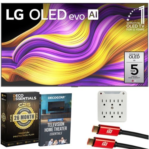 LG - 65" G5 OLED evo 4K UHD TV w/ One Wall Design 2025 + Extended Protection Plan - Image 3