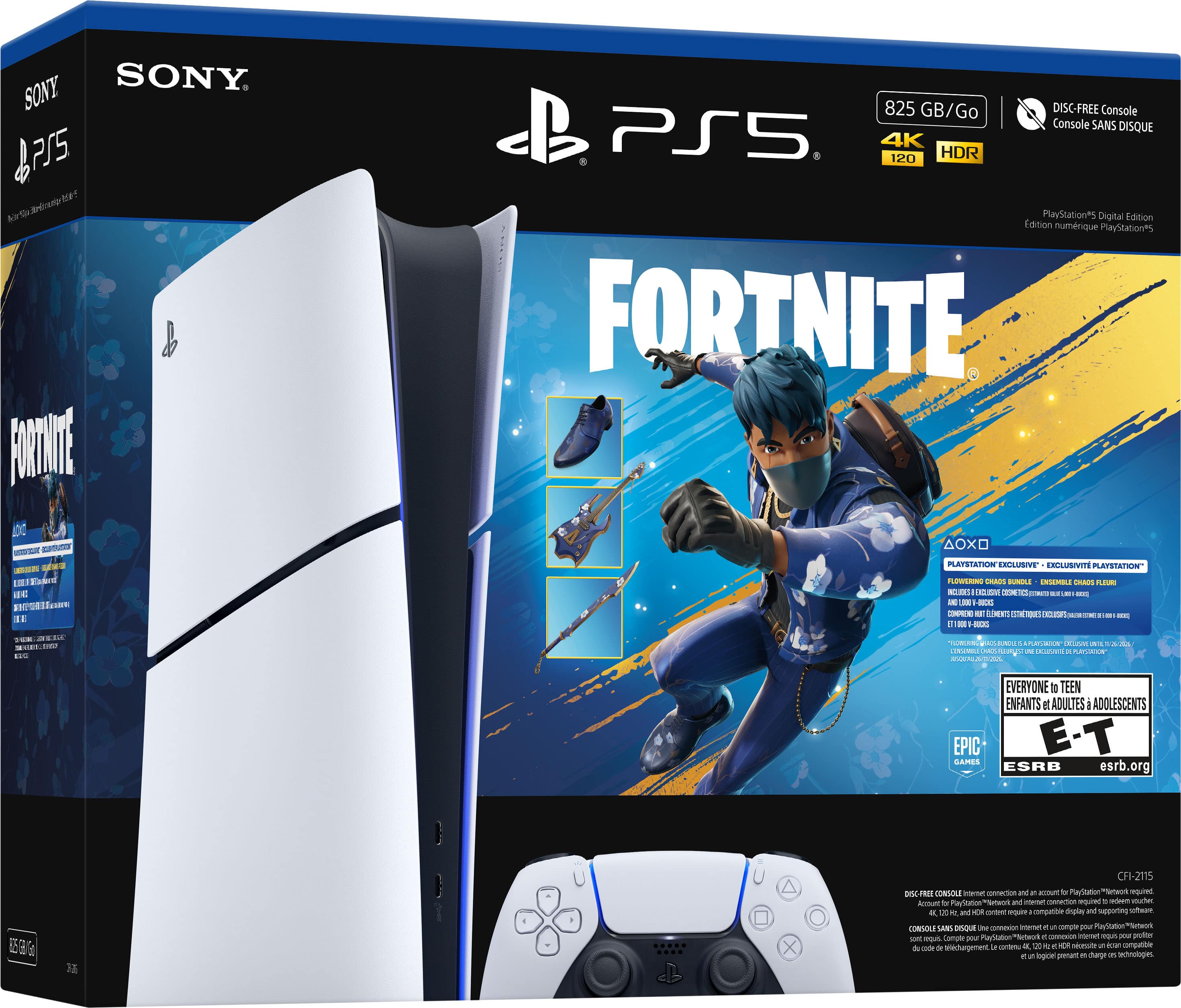 PlayStation 5 Digital Edition 825GB – Fortnite Flowering Chaos Bundle - PlayStation 5 - Image 3